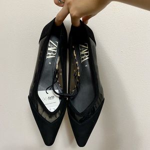 Zara transparent flats